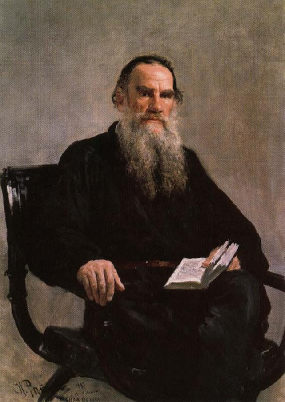 Ilya Repin Portrait of Leo Tolstoy